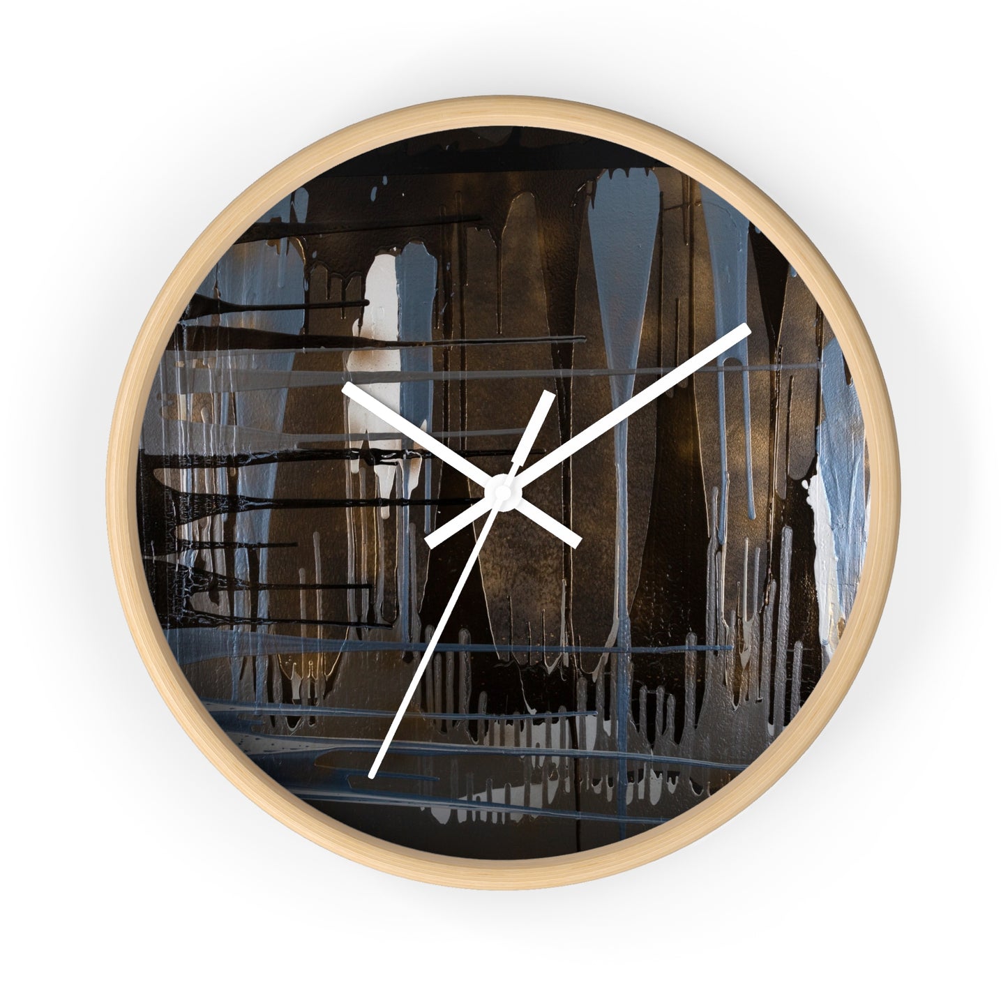 Modern Abstract Wall Clock, Contemporary Home Decor, Unique Gift for Art Lovers, Minimalist Clock for Living Room, Artistic Timepiece