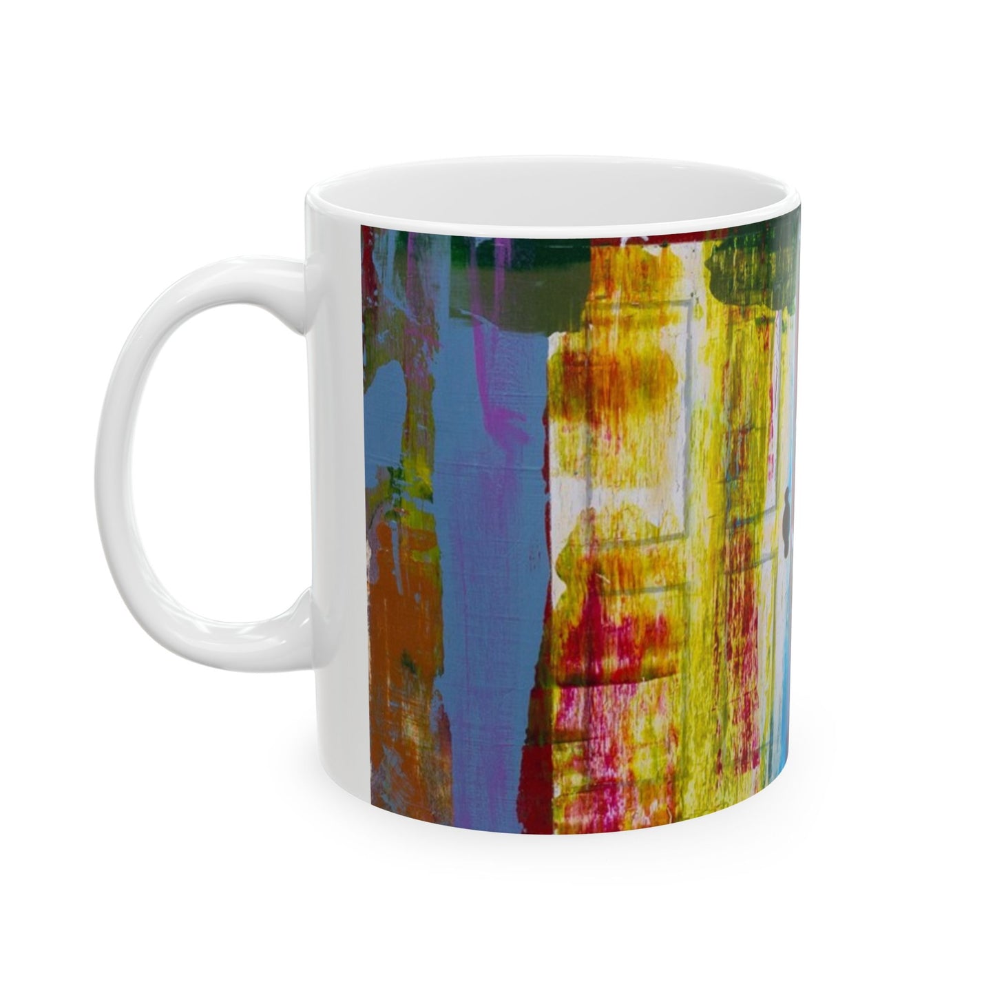 Vibrant Artistic Ceramic Mug - Ideal Gift for Art Lovers, Coffee Enthusiasts, Home Decor, Birthday, or Any Occasion