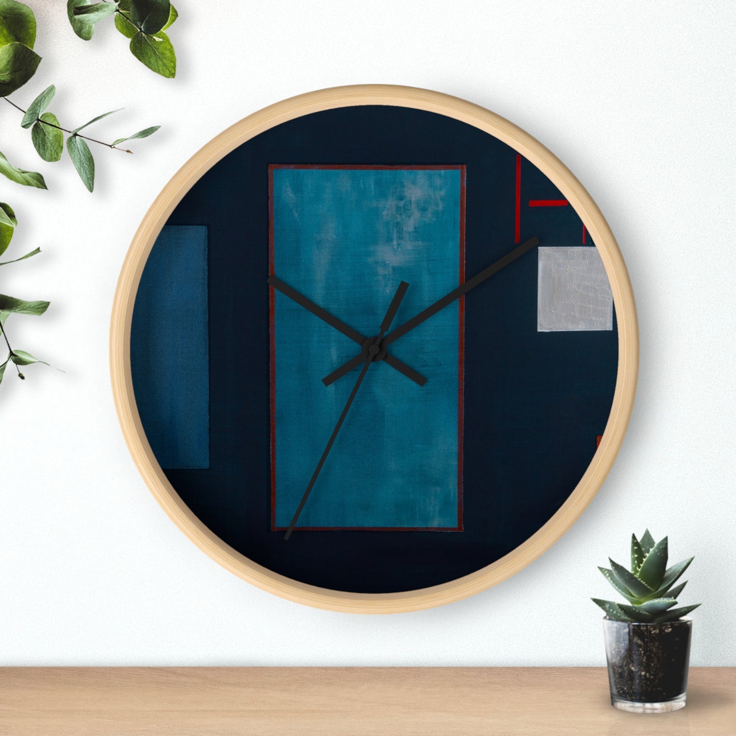 Modern Abstract Wall Clock | Home Decor, Art Clock, Unique Gift, Minimalist Decor, Timeless Wall Art