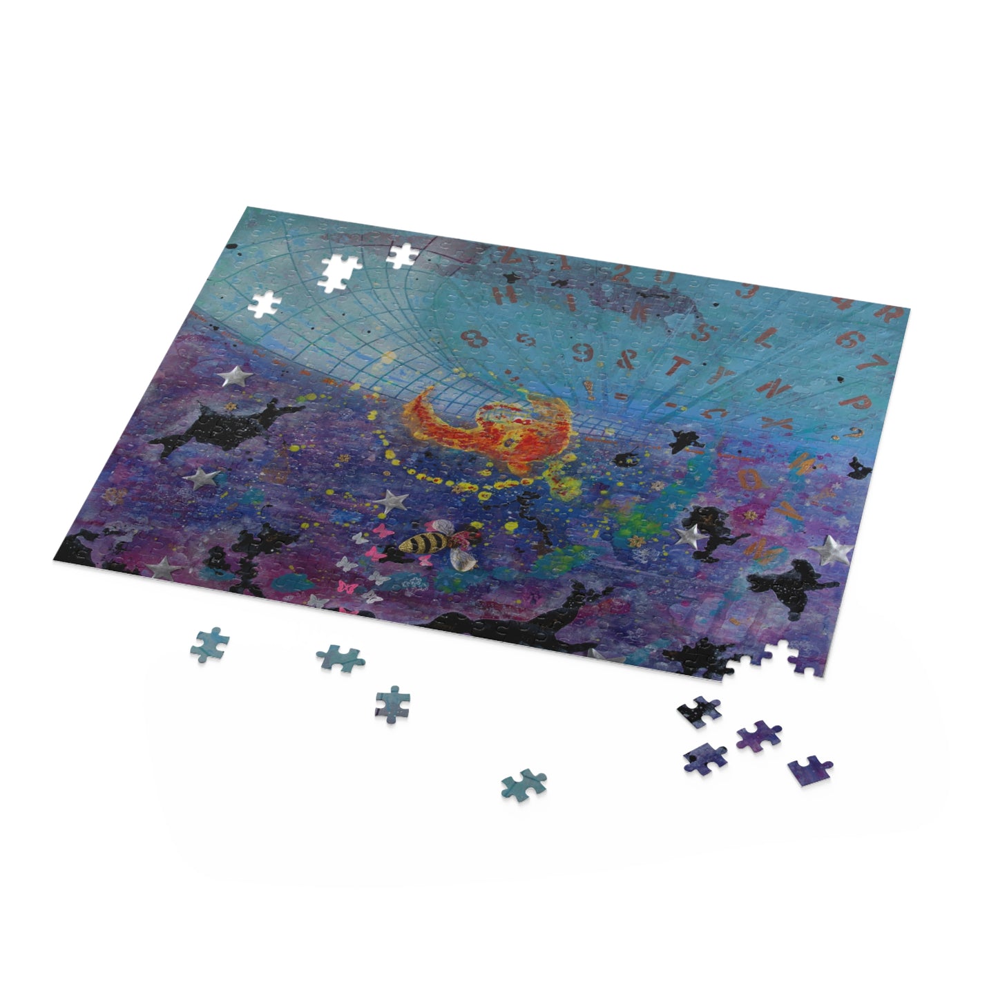 Puzzle — Celestial Cat Constellation Jigsaw (120/252/500 Pieces)