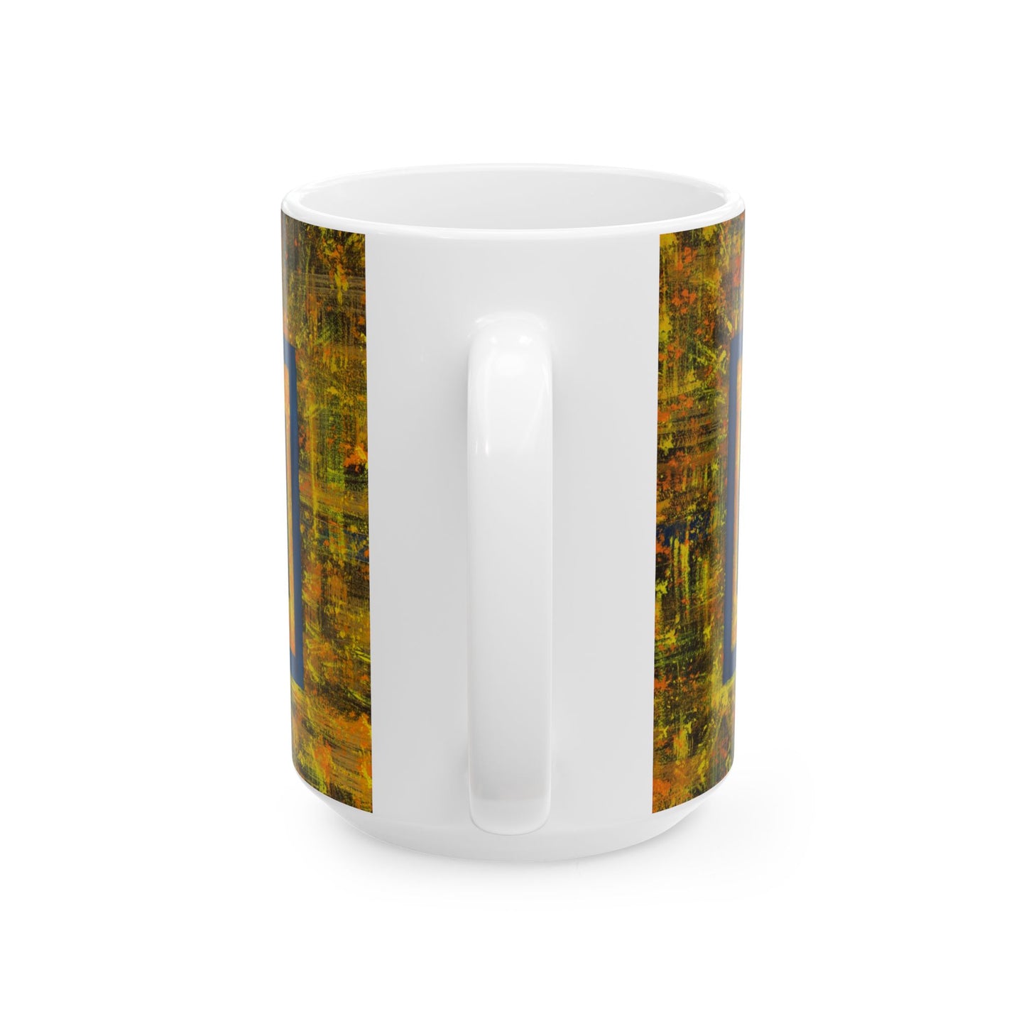 Vibrant Abstract Ceramic Mug - Colorful Coffee Cup, Art Lover Gift, Unique Kitchen Decor, Modern Tea Mug, Home Office Essential