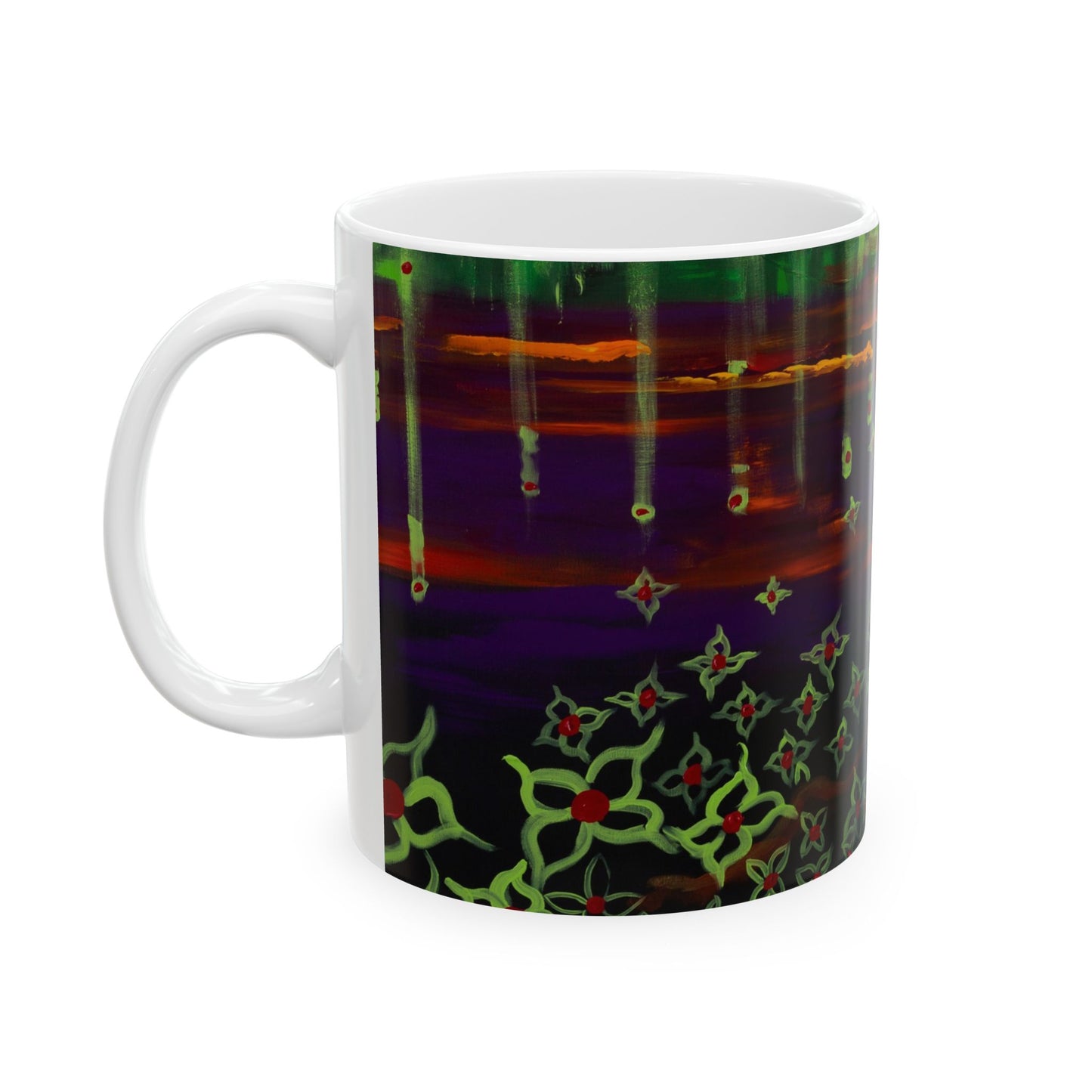 Celestial Dreamscape Ceramic Mug, Galaxy Mug, Starry Night Coffee Cup, Unique Gift for Astronomers, Night Owl Decor
