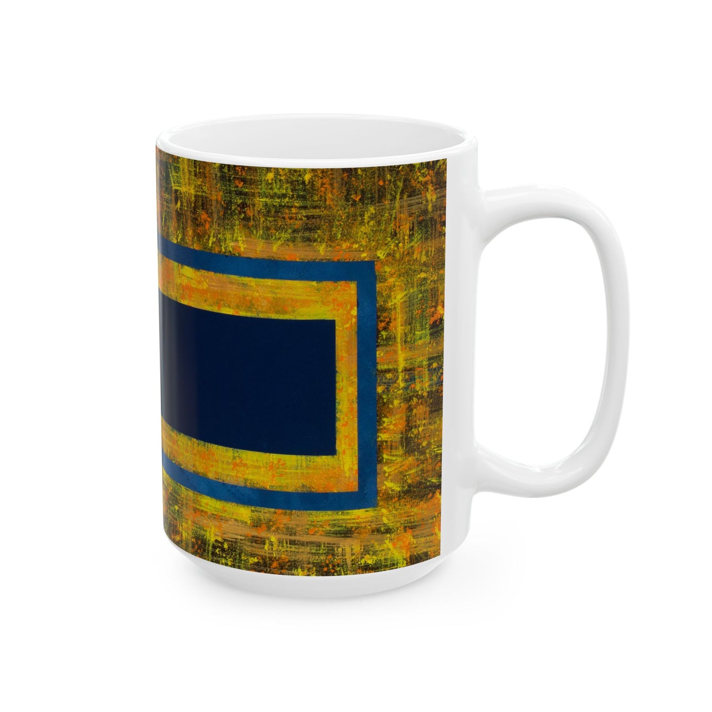 Vibrant Abstract Ceramic Mug - Colorful Coffee Cup, Art Lover Gift, Unique Kitchen Decor, Modern Tea Mug, Home Office Essential