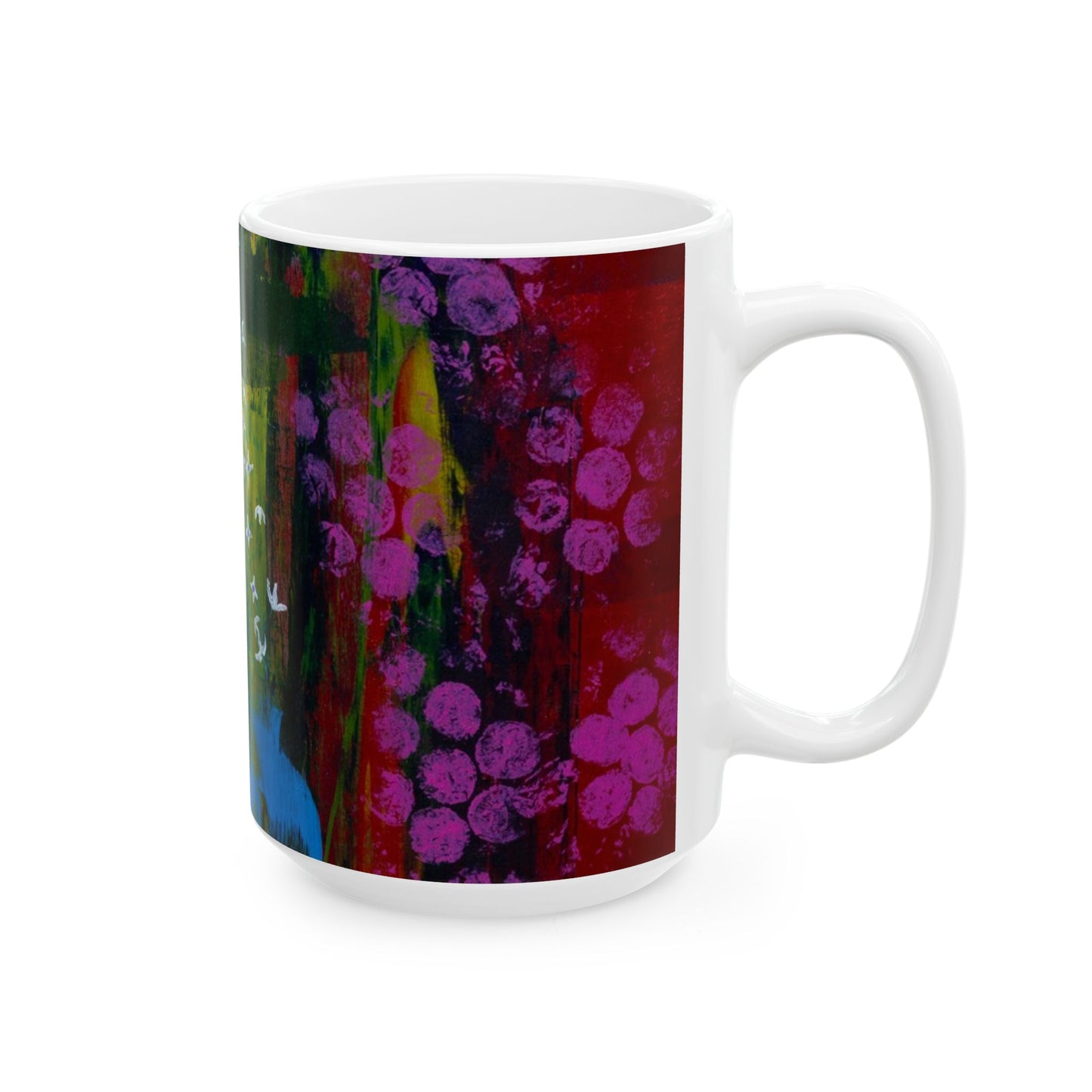 Vibrant Artistic Ceramic Mug - Ideal Gift for Art Lovers, Coffee Enthusiasts, Home Decor, Birthday, or Any Occasion