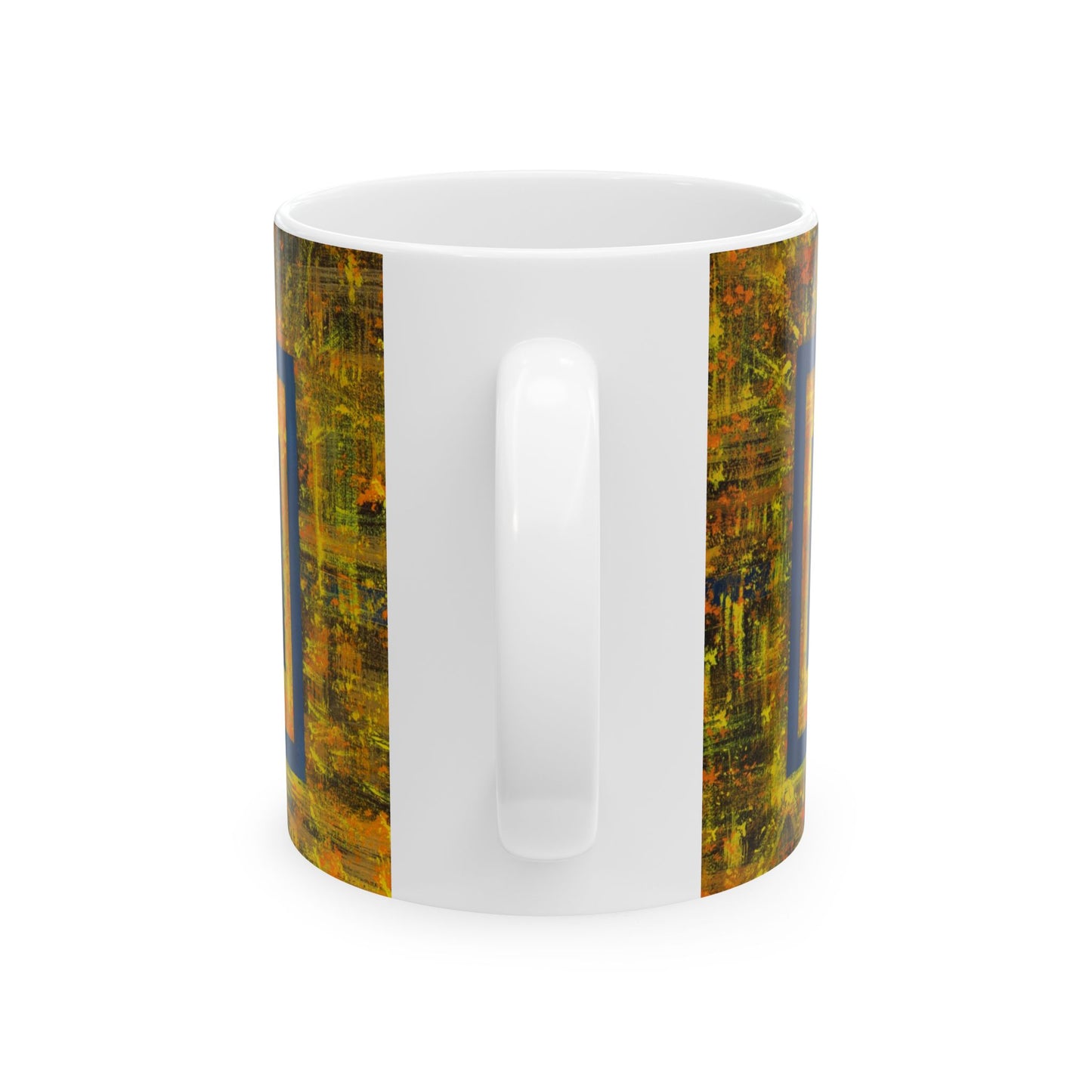 Vibrant Abstract Ceramic Mug - Colorful Coffee Cup, Art Lover Gift, Unique Kitchen Decor, Modern Tea Mug, Home Office Essential