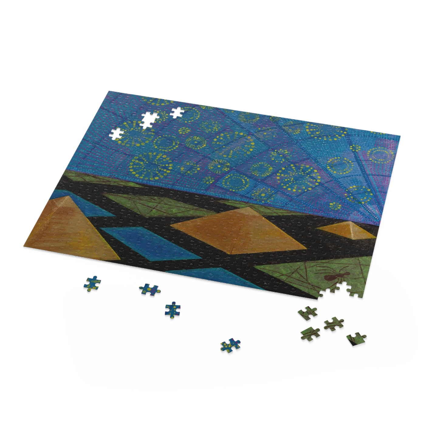 Abstract Geometric Nightscape Puzzle (120/252/500 Piece)