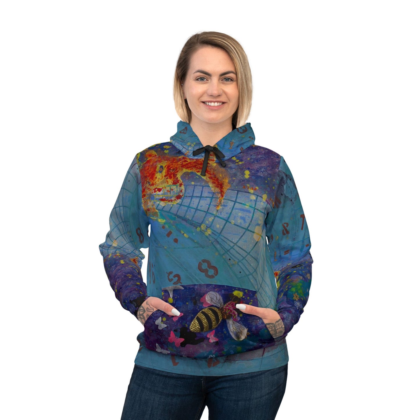 Galaxy Colorful Abstract Athletic Hoodie