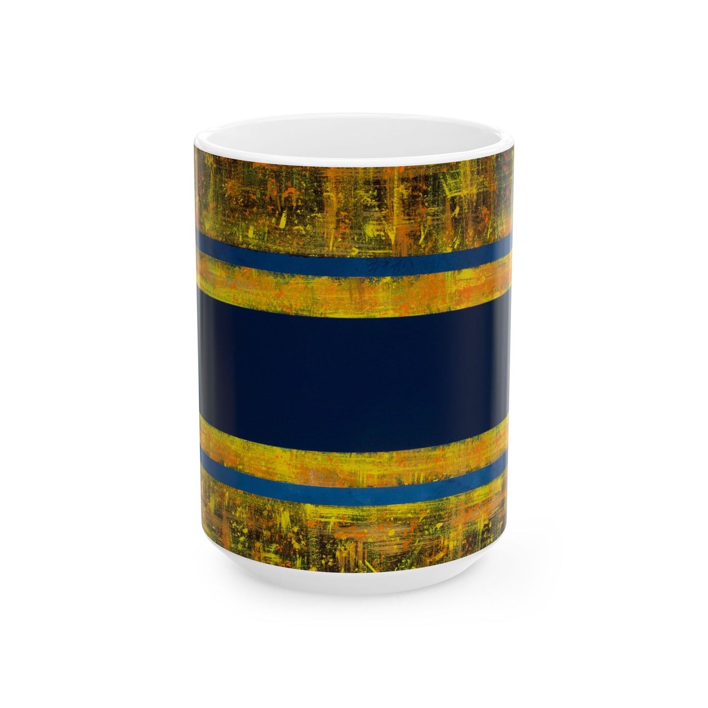 Vibrant Abstract Ceramic Mug - Colorful Coffee Cup, Art Lover Gift, Unique Kitchen Decor, Modern Tea Mug, Home Office Essential