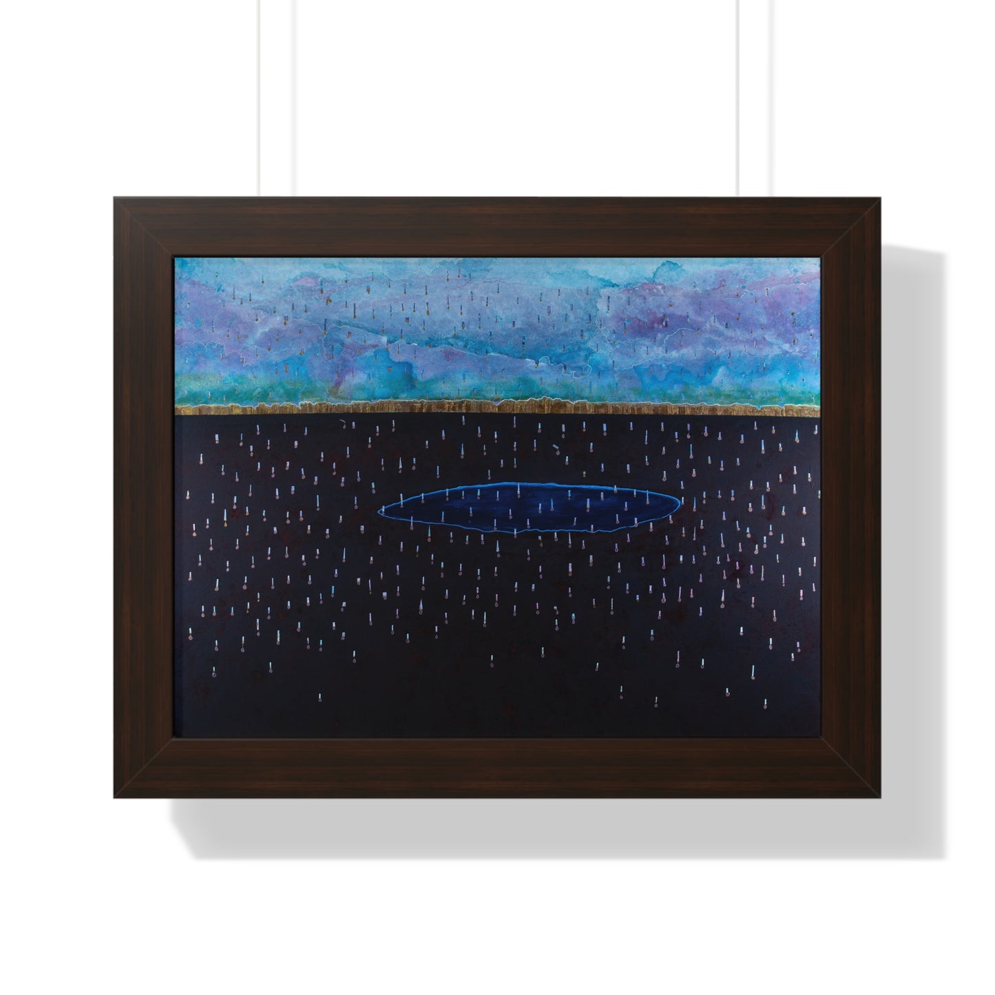 Purple Rain Framed Horizontal Poster