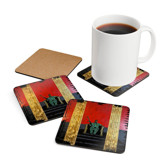 Freedom Won Coaster Set - Artful Drink Coasters for Home Decor