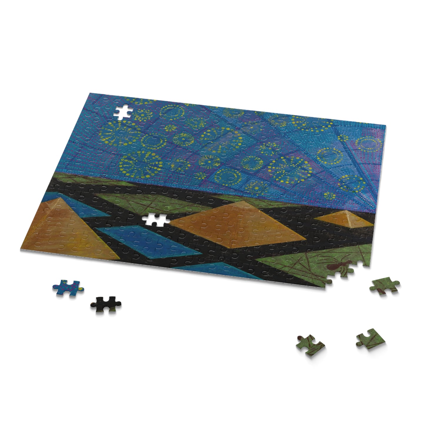 Abstract Geometric Nightscape Puzzle (120/252/500 Piece)