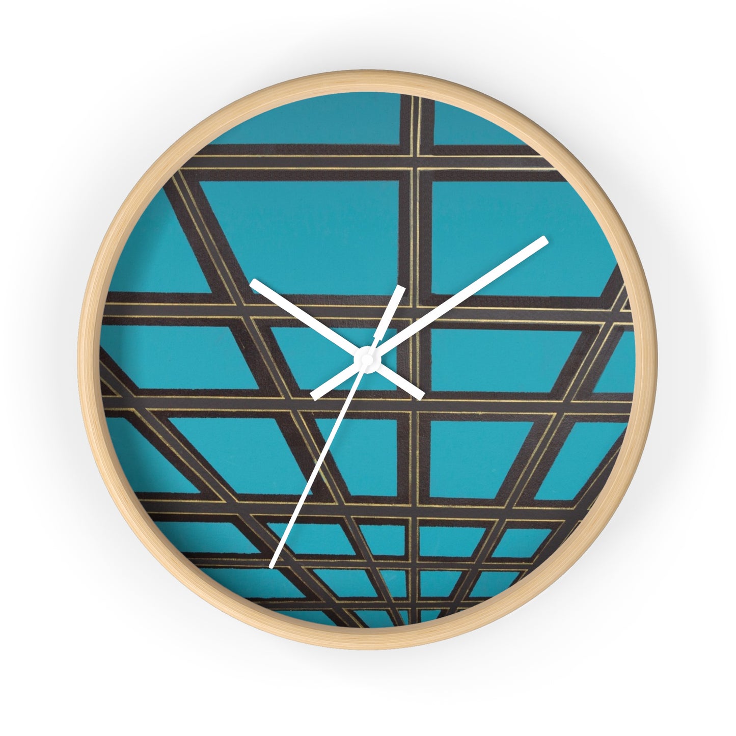 Modern Geometric Wall Clock - Stylish Home Decor, Unique Gift for Housewarming, Minimalist Clock, Timeless Design