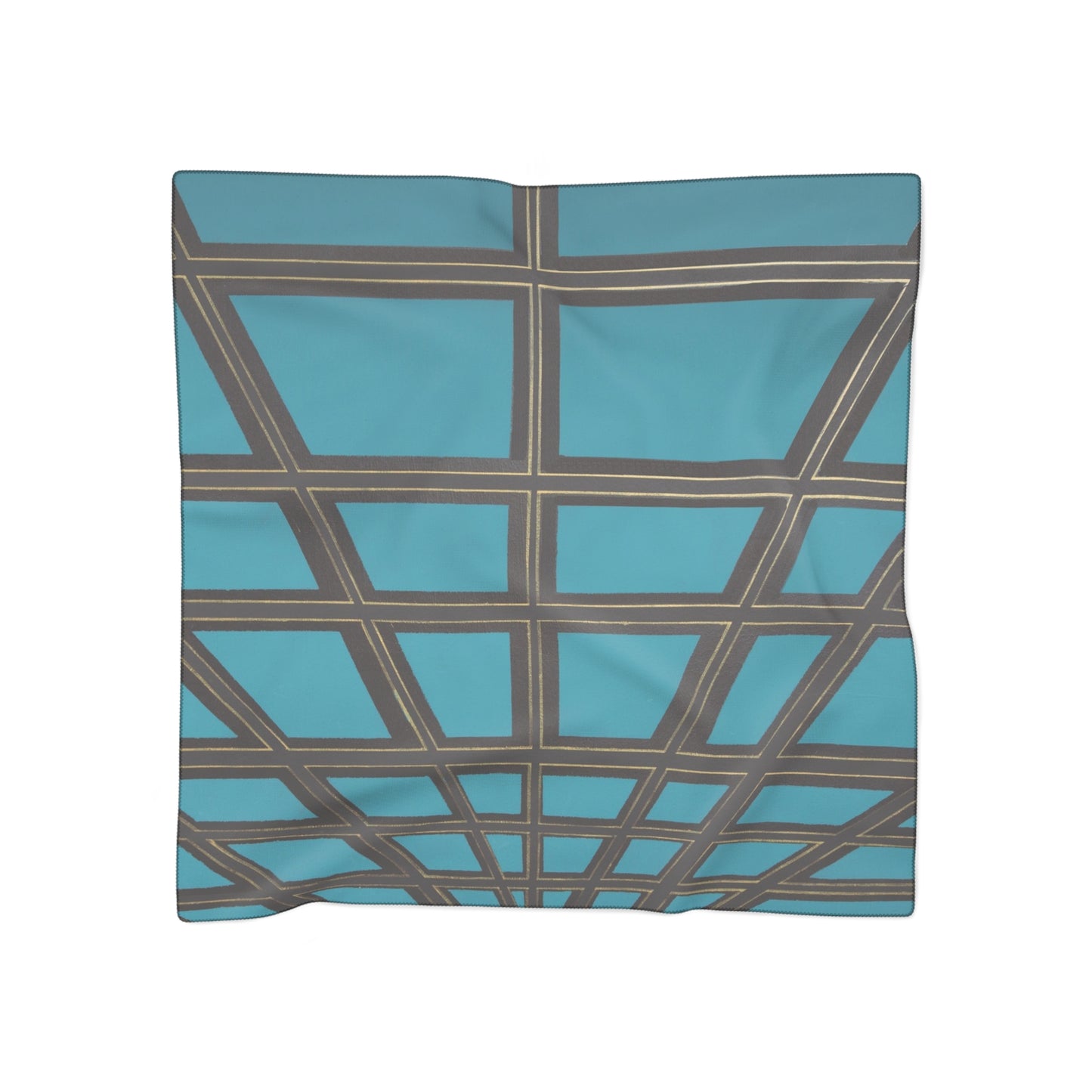 Artistic Poly Scarf | Lightweight Fashion Accessory | Statement Wrap, Gift for Her, Boho Style, Handcrafted Artwear, Seasonal Scarf