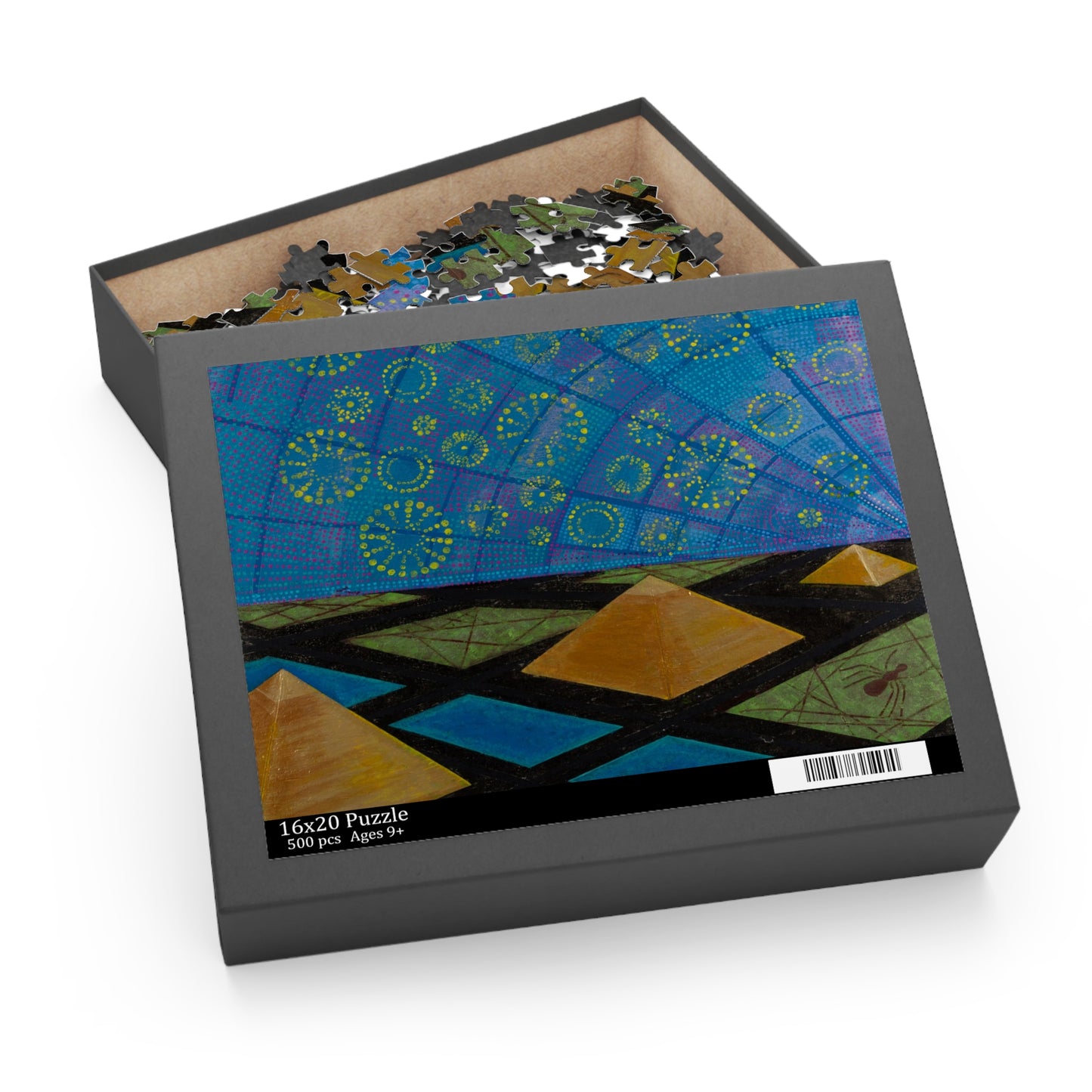 Abstract Geometric Nightscape Puzzle (120/252/500 Piece)