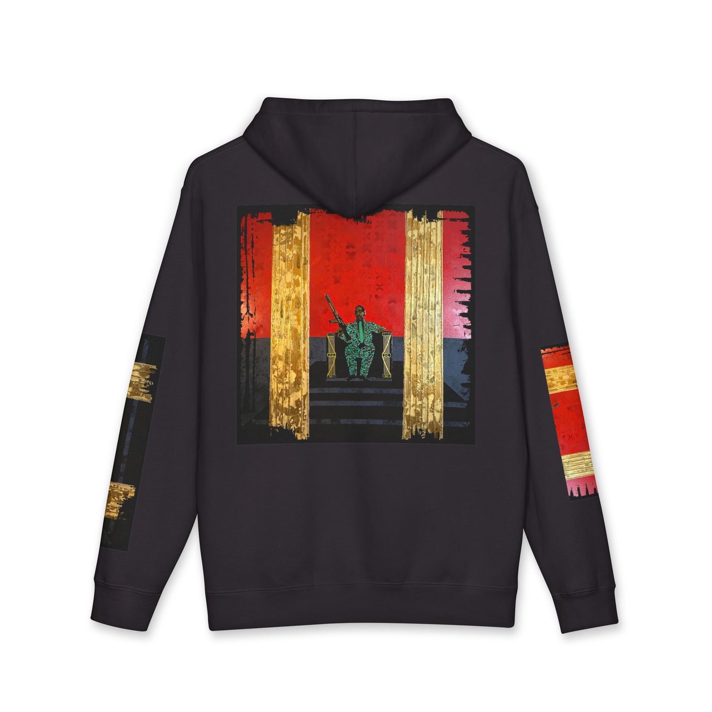 Freedom Won  Hoodie — Full  Graphic Pullover, Sleeve Embellishment