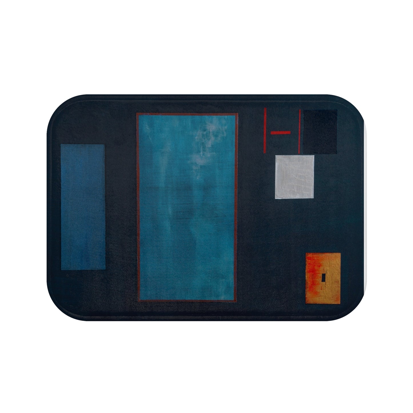 Abstract Modern Bath Mat - Vibrant Home Decor for Stylish Bathrooms