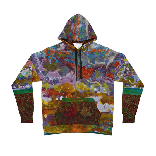 Colorful Abstract Athletic Hoodie