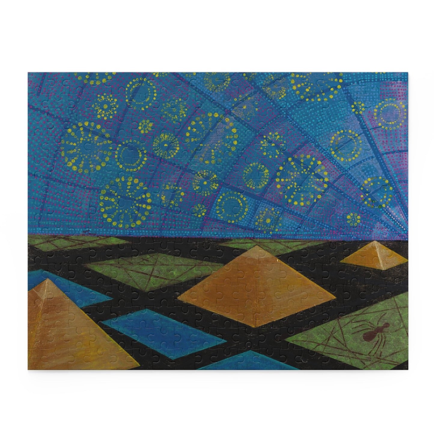 Abstract Geometric Nightscape Puzzle (120/252/500 Piece)