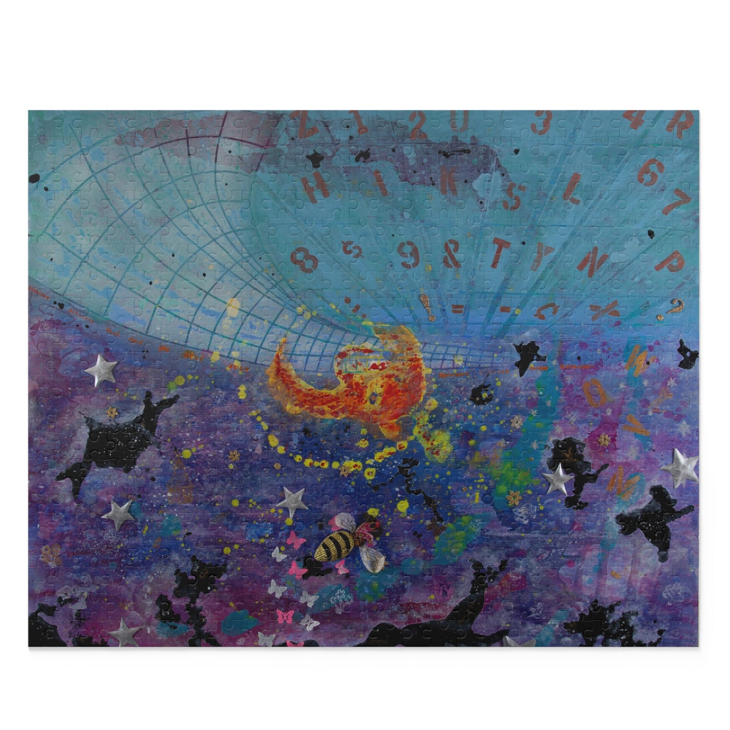 Puzzle — Celestial Cat Constellation Jigsaw (120/252/500 Pieces)