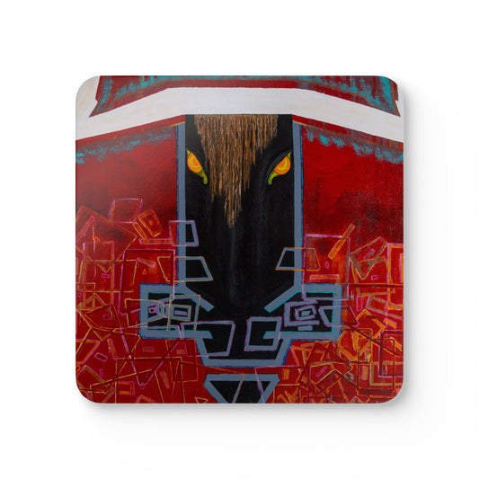 Vibrant Artistic Cork Coaster Set - Perfect for Home Decor and Gifts