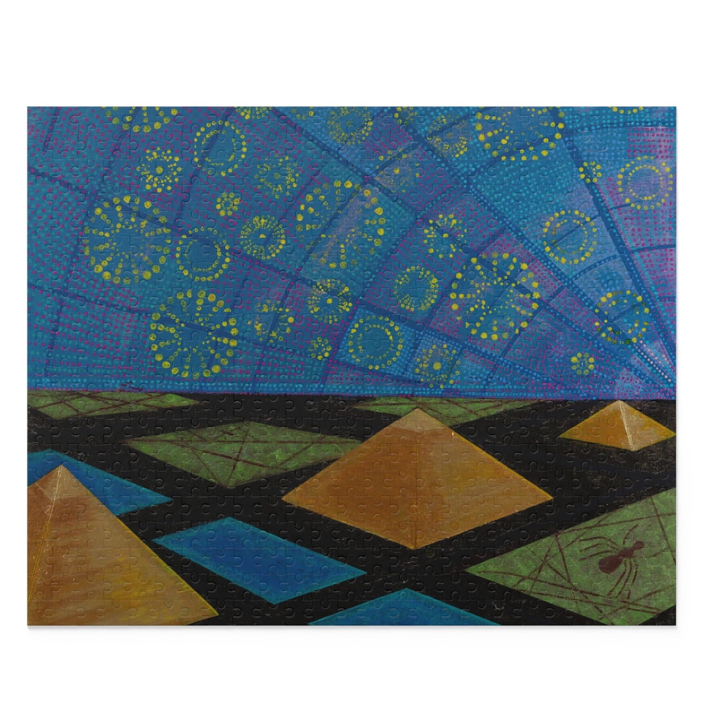 Abstract Geometric Nightscape Puzzle (120/252/500 Piece)