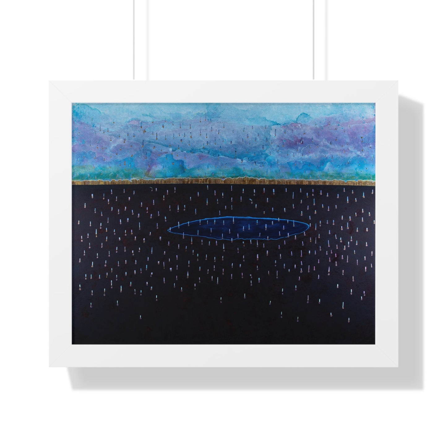 Purple Rain Framed Horizontal Poster