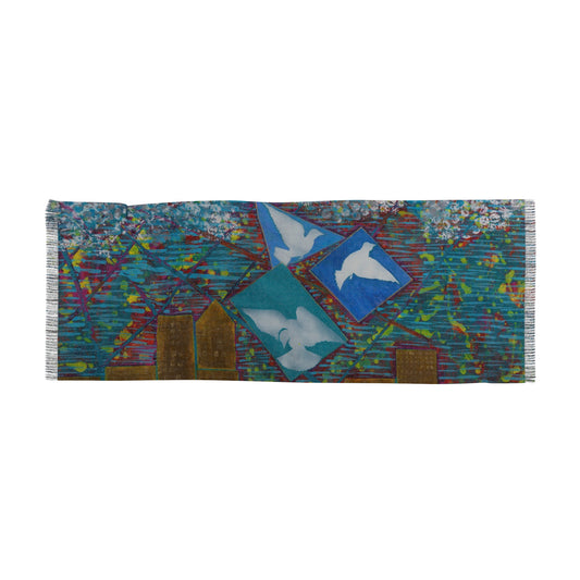 Vibrant Lightweight Scarf - Perfect for Spring Styling, Fashion Accessory, Gift for Her, Colorful Wrap, Boho-Chic