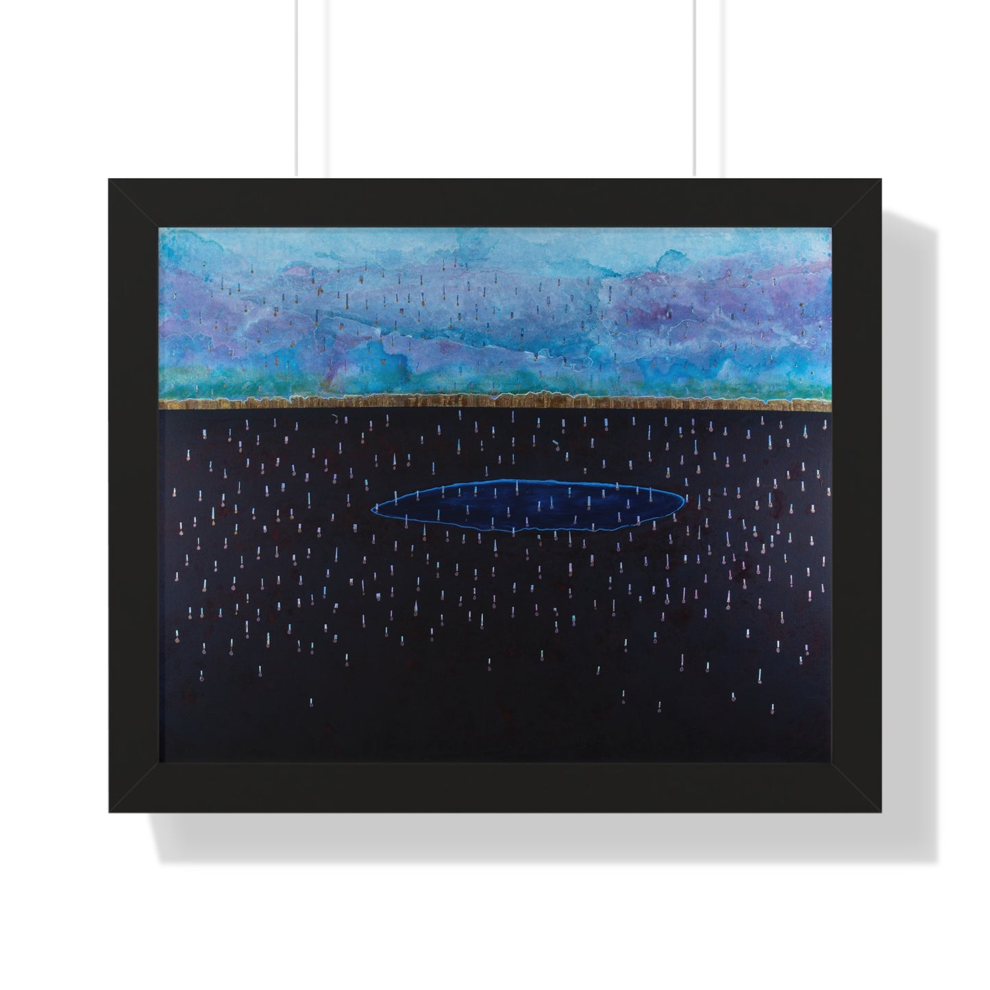 Purple Rain Framed Horizontal Poster