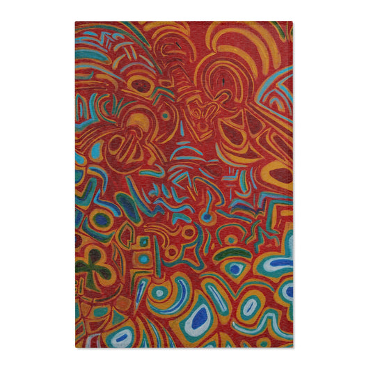 Vibrant Area Rugs, Bohemian Floor Decor, Living Room Accent, Eco-Friendly Home Mat, Colorful Art Rugs for Unique Spaces