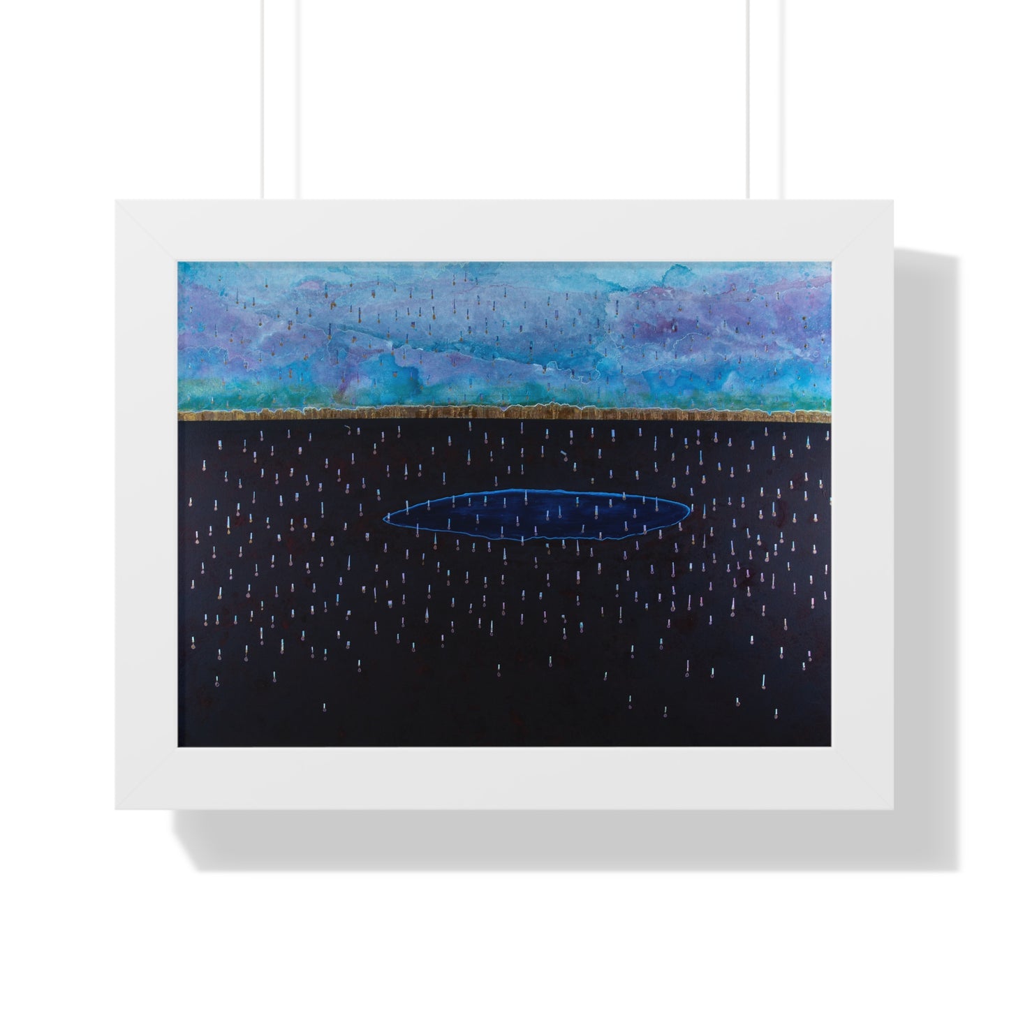 Purple Rain Framed Horizontal Poster