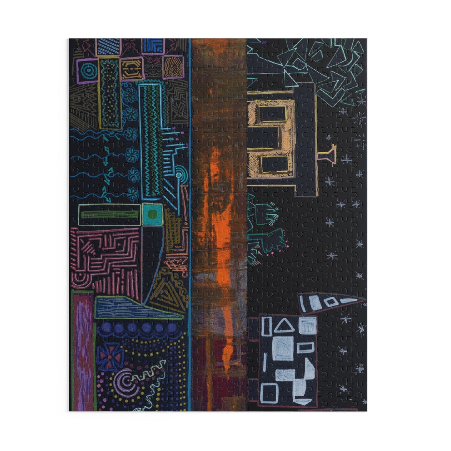 Abstract Nightscape Puzzle — 120/252/500-Piece Jigsaw