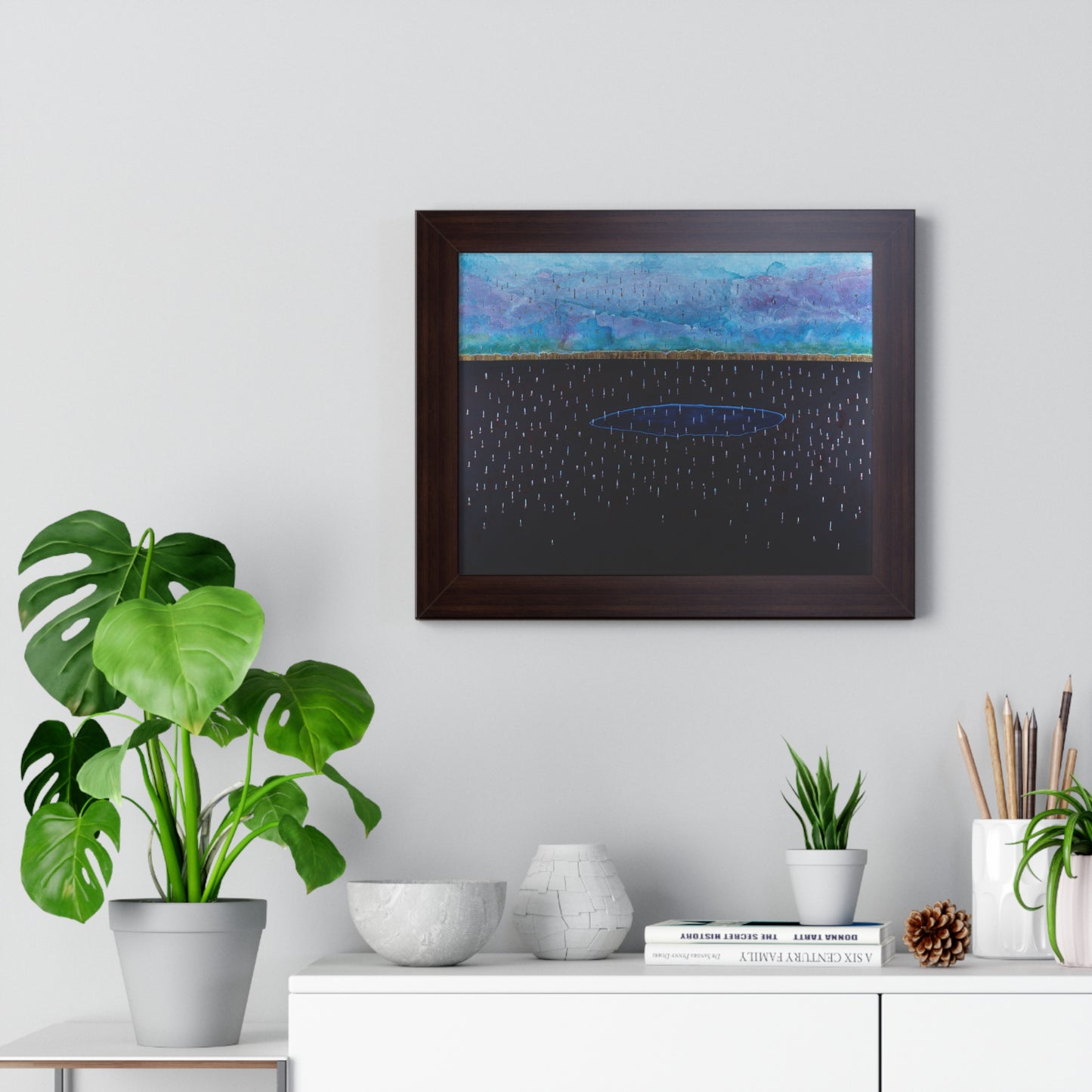 Purple Rain Framed Horizontal Poster