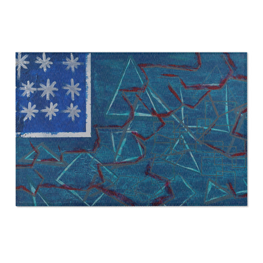 Bohemian Area Rug, Cozy Living Room Decor, Vintage-inspired Mat, Unique Home Accent, American Style Rug, Summer Vibes