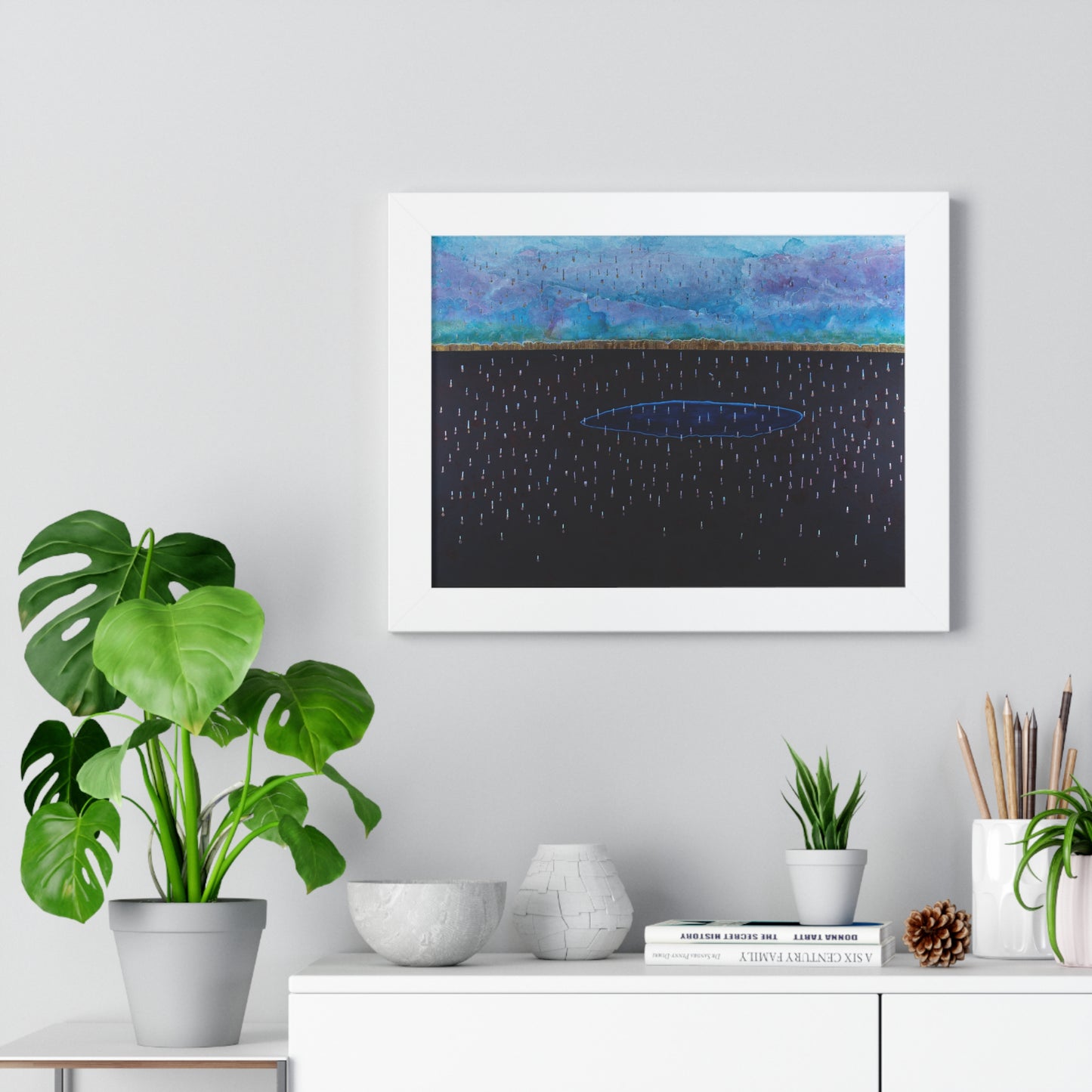 Purple Rain Framed Horizontal Poster