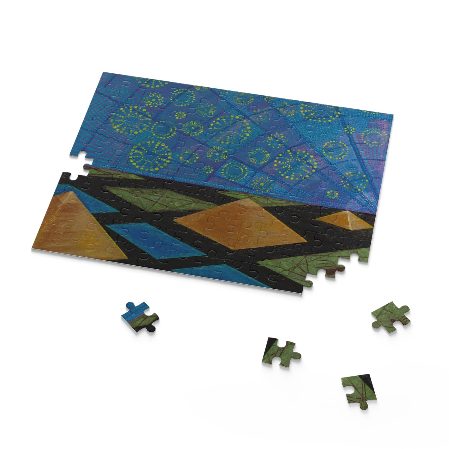 Abstract Geometric Nightscape Puzzle (120/252/500 Piece)