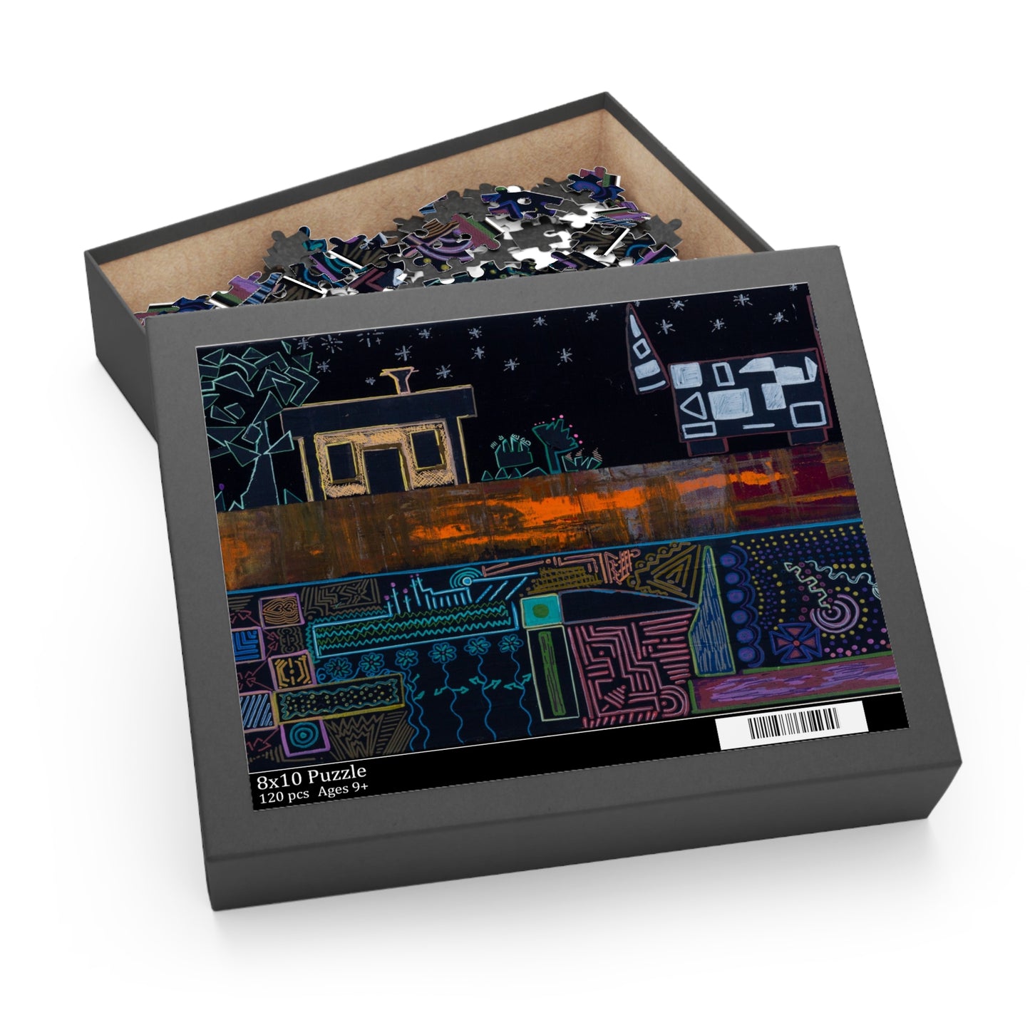 Abstract Nightscape Puzzle — 120/252/500-Piece Jigsaw