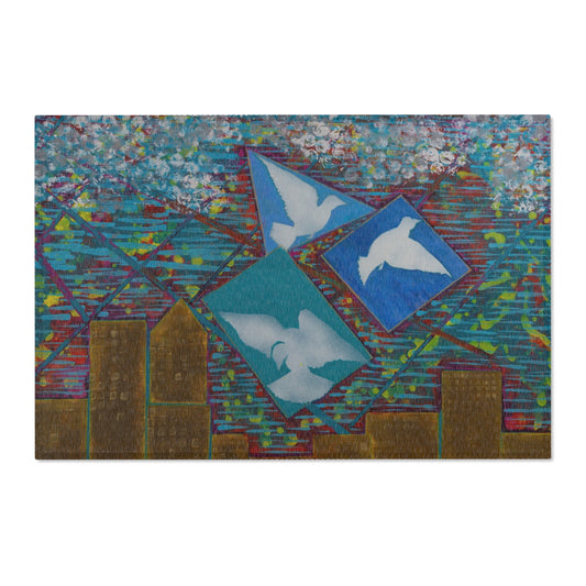Vibrant Artistic Area Rug, Colorful Home Decor, Boho Living Room Accent, Bird Design Carpet, Unique Gift for Art Lovers, Floor Mat for [...]