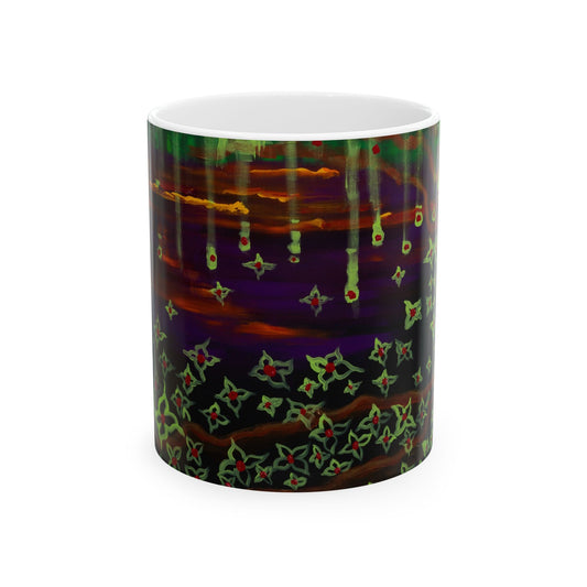Celestial Dreamscape Ceramic Mug, Galaxy Mug, Starry Night Coffee Cup, Unique Gift for Astronomers, Night Owl Decor