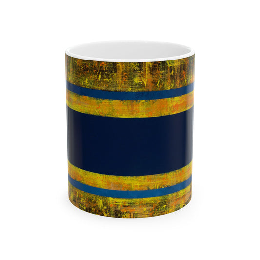 Vibrant Abstract Ceramic Mug - Colorful Coffee Cup, Art Lover Gift, Unique Kitchen Decor, Modern Tea Mug, Home Office Essential