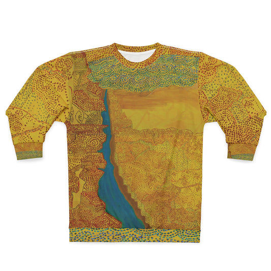 Apache Crewneck Sweatshirt - Tribal-Inspired Graphic Sweatshirt