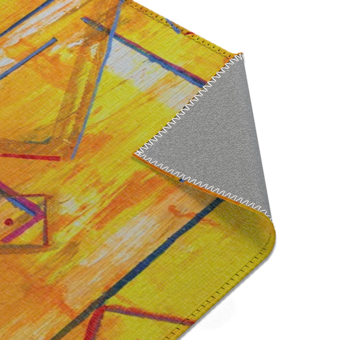 Vibrant Abstract Area Rug, Cozy Home Decor, Living Room Accent, Modern Design Rug, Art-Inspired Floor Mat