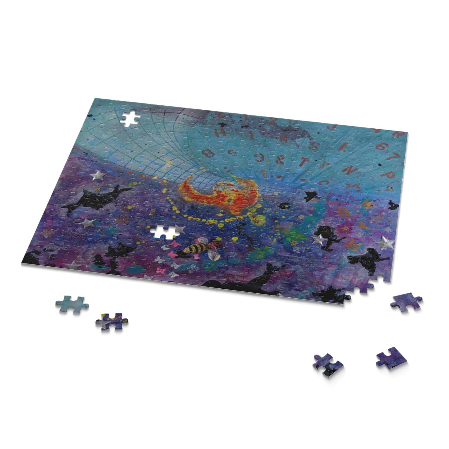 Puzzle — Celestial Cat Constellation Jigsaw (120/252/500 Pieces)