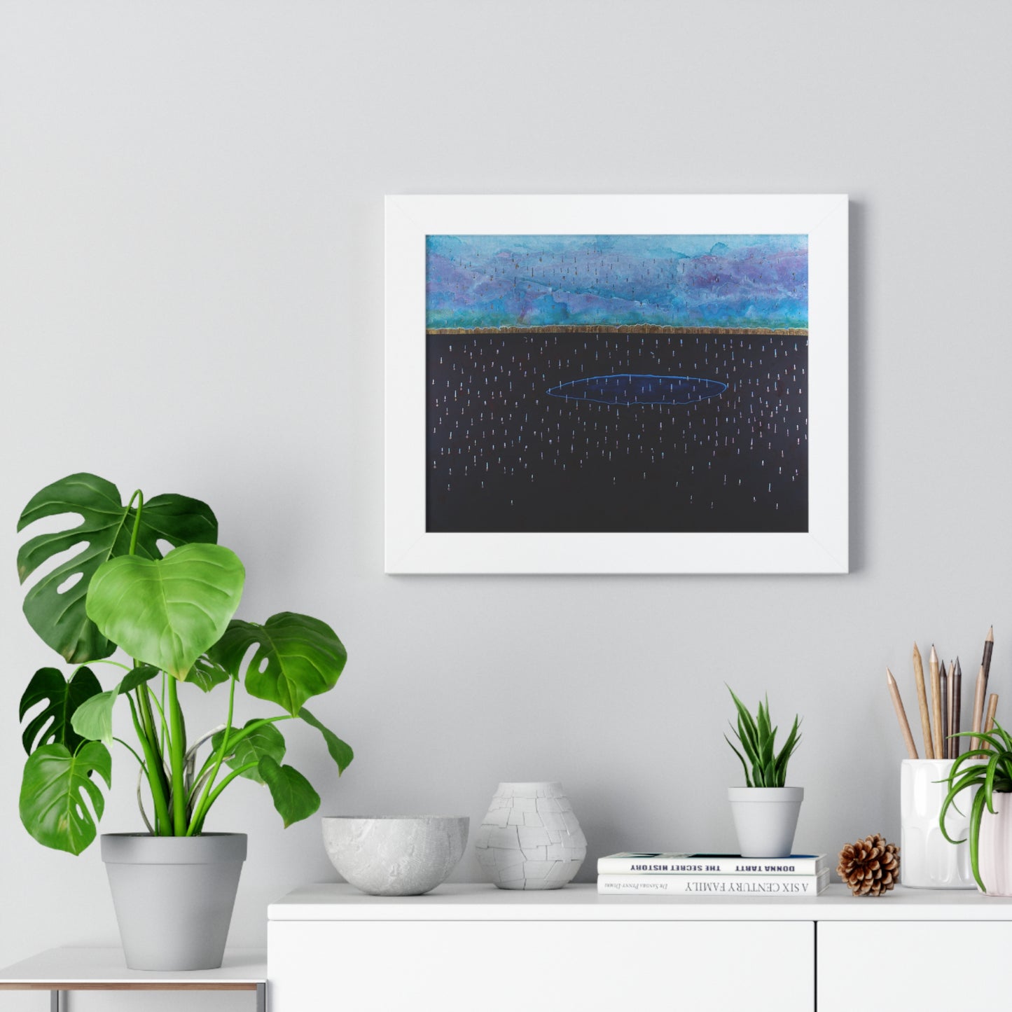 Purple Rain Framed Horizontal Poster