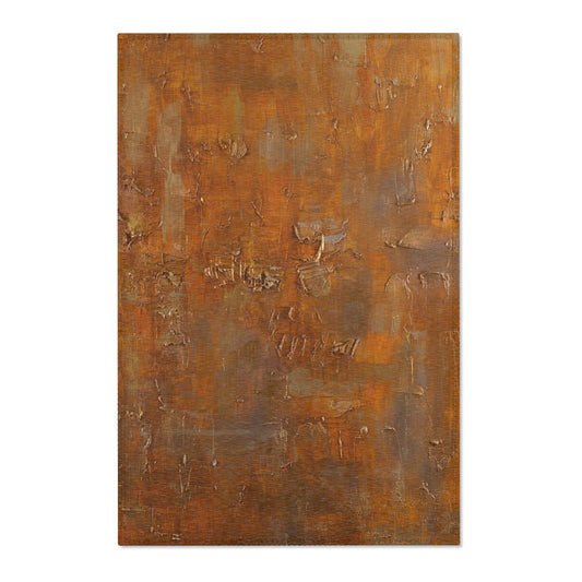 Rustic Area Rug for Cozy Home Decor, Bohemian Living Room Accent, Farmhouse Style Rug, Vintage Floor Mat, Unique Gift Idea