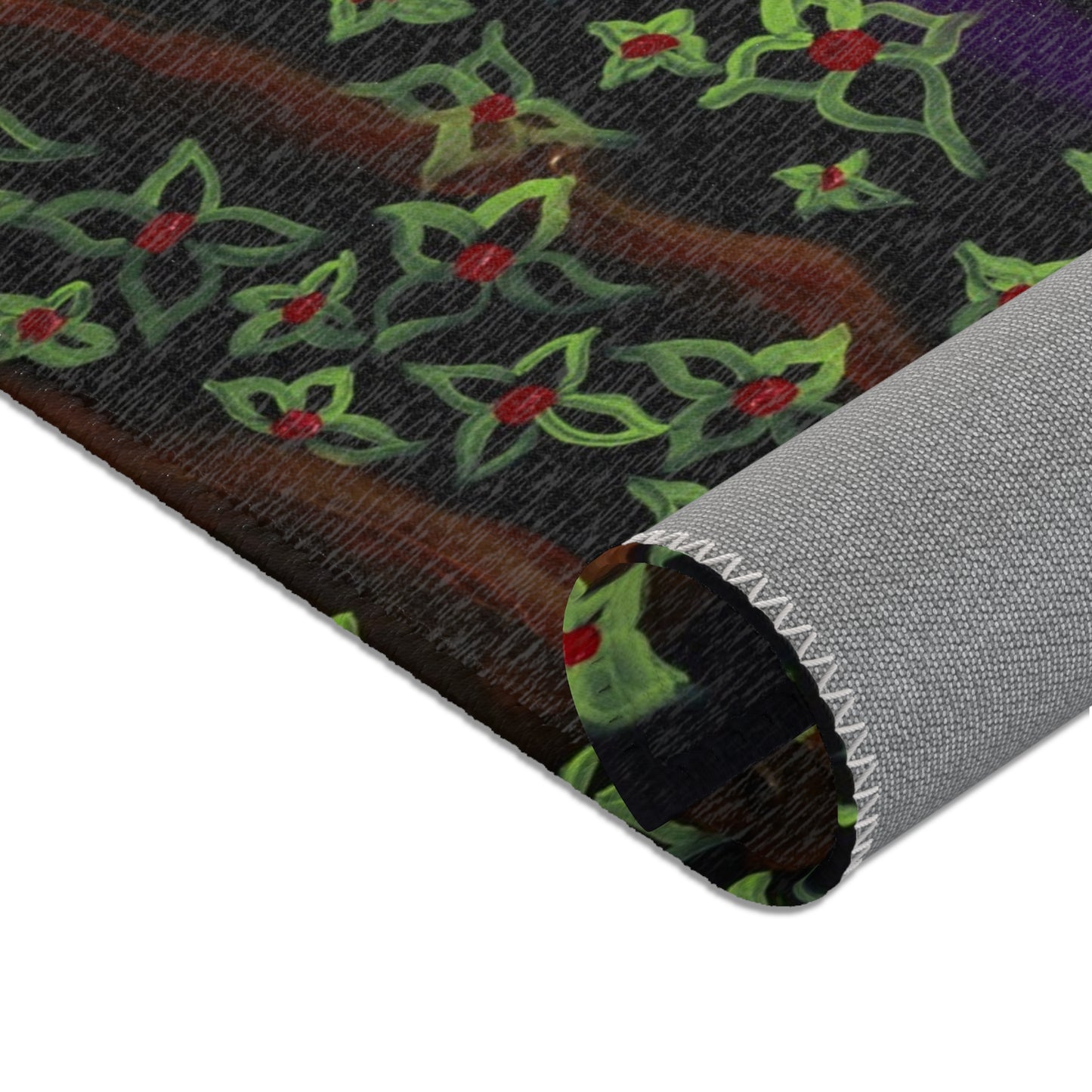 Vibrant Floral Area Rug for Cozy Spaces, Bohemian Decor, Living Room Accent, Homewarming Gift, Boho Area Rug