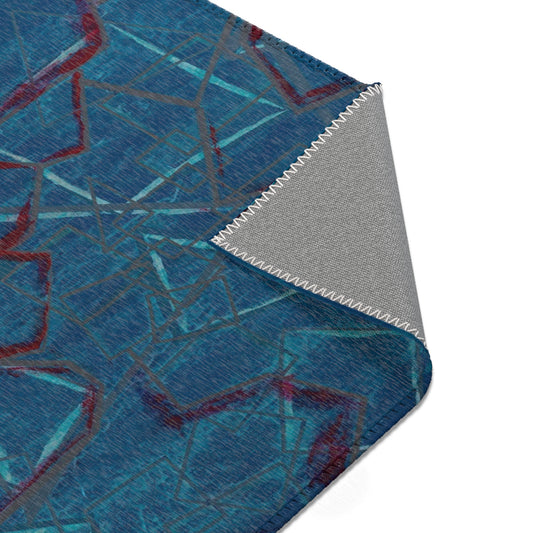 Bohemian Area Rug, Cozy Living Room Decor, Vintage-inspired Mat, Unique Home Accent, American Style Rug, Summer Vibes