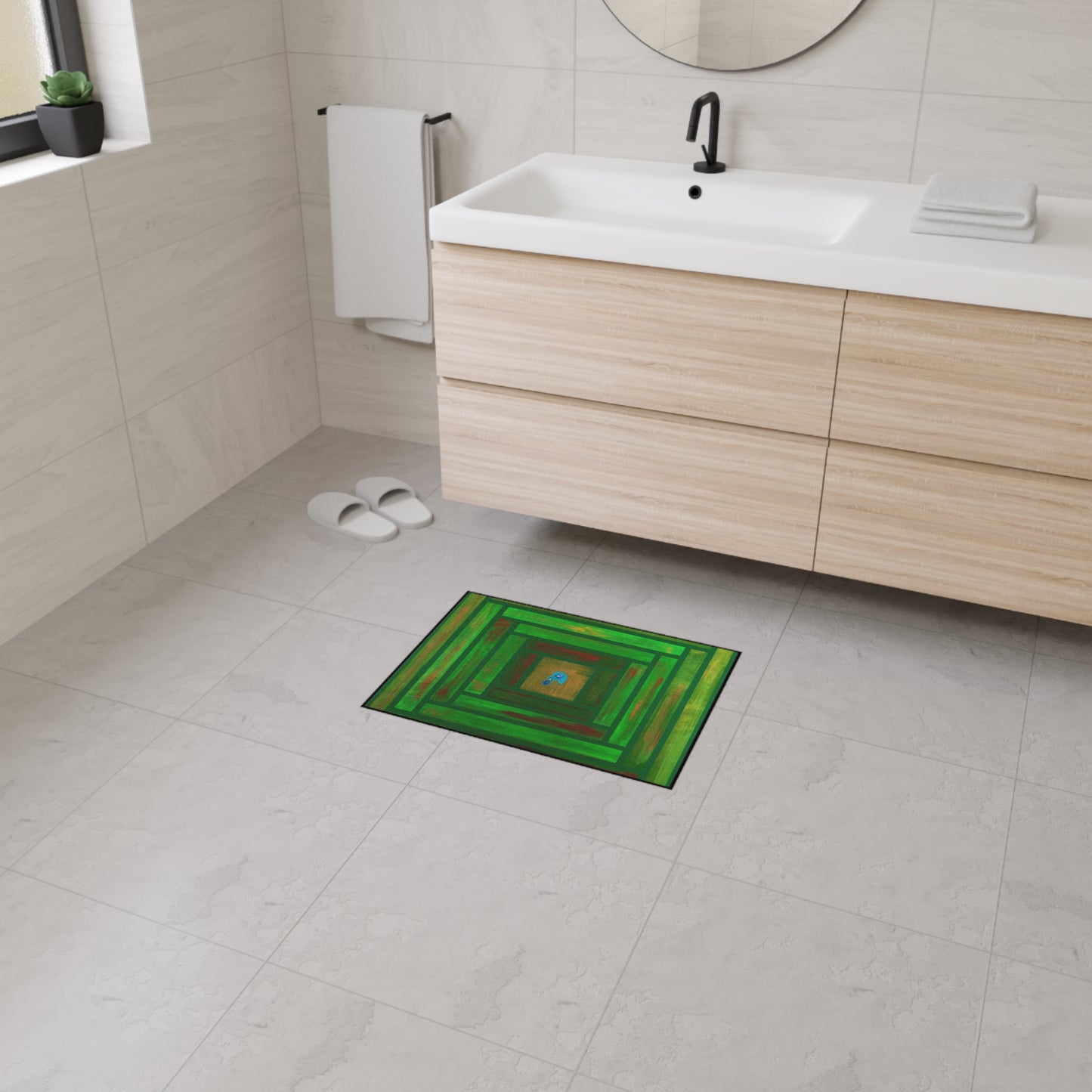 Vibrant Heavy Duty Floor Mat - Colorful Indoor/Outdoor Area Rug