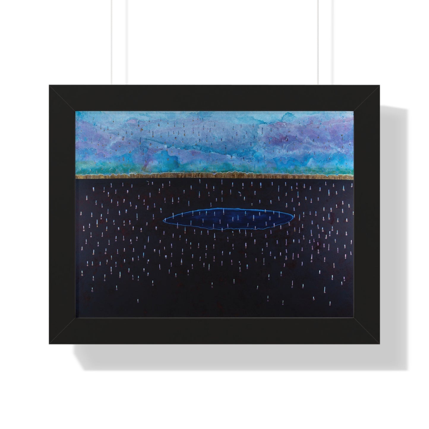 Purple Rain Framed Horizontal Poster