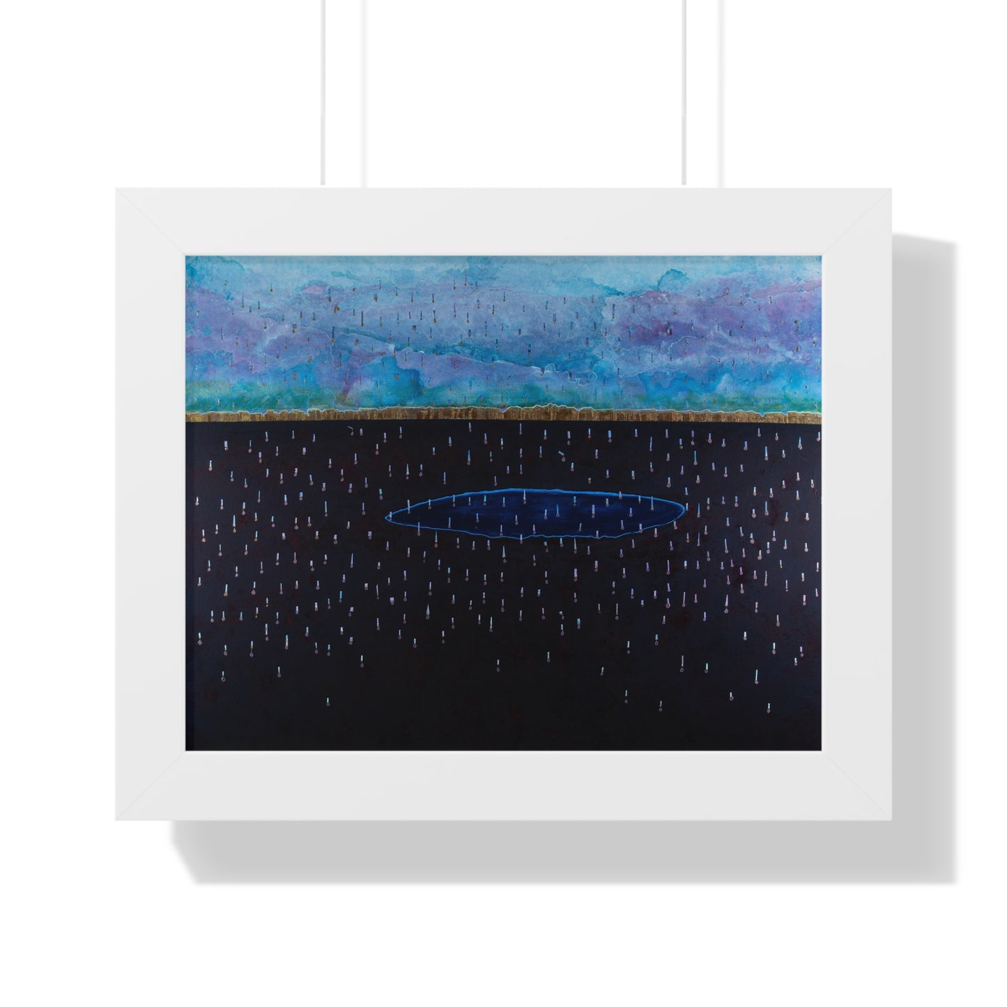 Purple Rain Framed Horizontal Poster