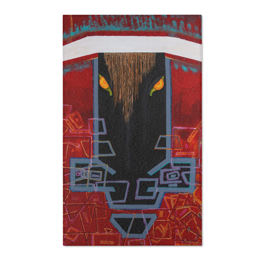 Vibrant Native American Style Area Rug, Colorful Floor Decor for Home, Bohemian Living Room, Gift for Housewarming